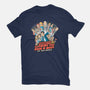 Dunder Mifflin Vs The world-womens fitted tee-trheewood