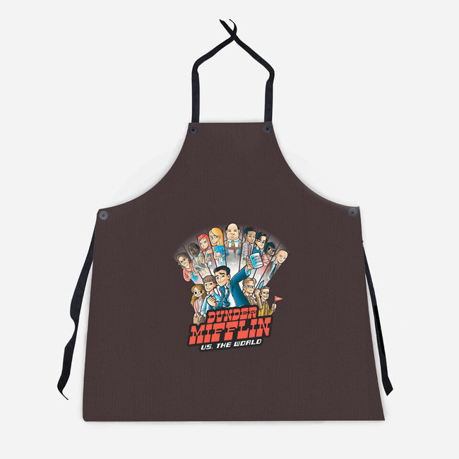 Dunder Mifflin Vs The world-unisex kitchen apron-trheewood