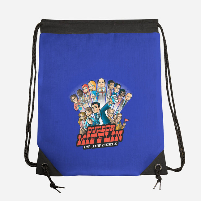 Dunder Mifflin Vs The world-none drawstring bag-trheewood