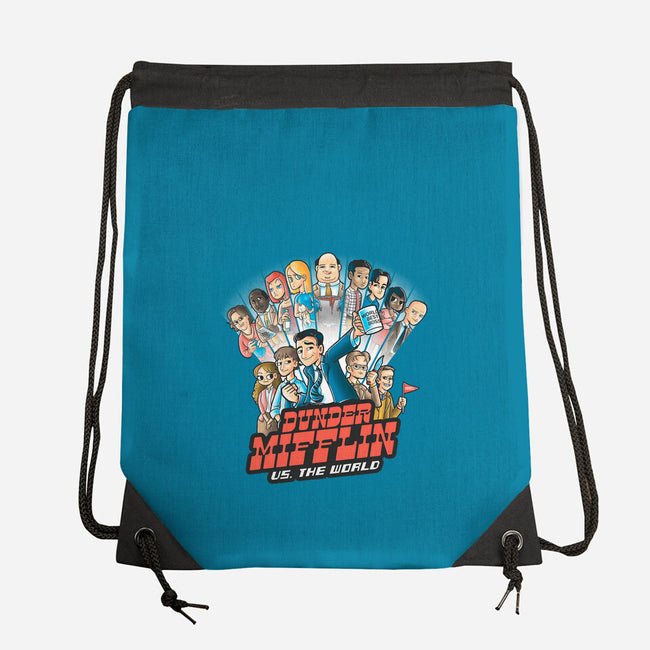 Dunder Mifflin Vs The world-none drawstring bag-trheewood