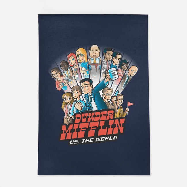 Dunder Mifflin Vs The world-none outdoor rug-trheewood