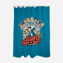 Dunder Mifflin Vs The world-none polyester shower curtain-trheewood