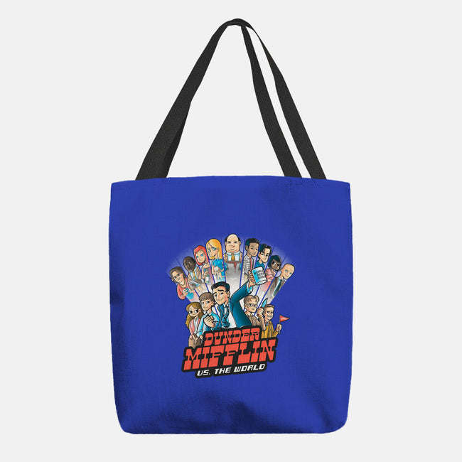 Dunder Mifflin Vs The world-none basic tote-trheewood