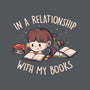 In A Relationship With My Books-none removable cover w insert throw pillow-eduely