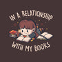 In A Relationship With My Books-none stretched canvas-eduely