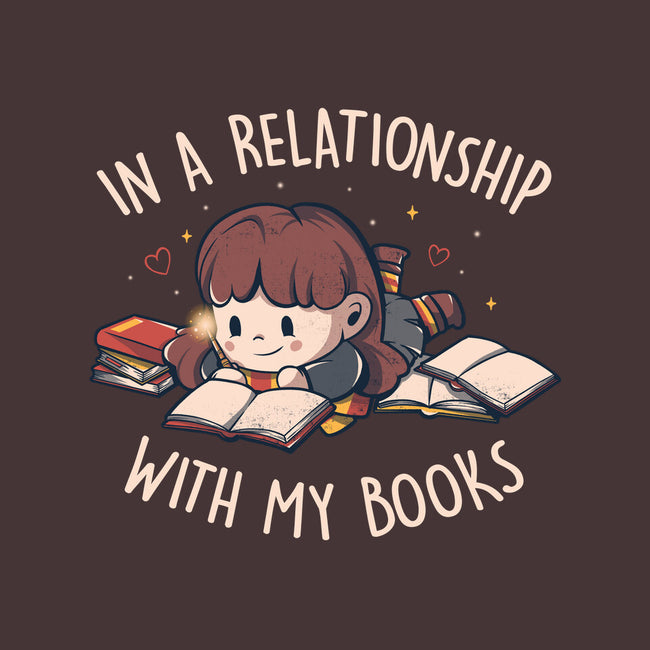 In A Relationship With My Books-none removable cover w insert throw pillow-eduely