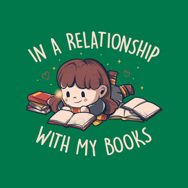 In A Relationship With My Books-none removable cover w insert throw pillow-eduely