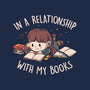 In A Relationship With My Books-womens basic tee-eduely