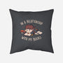 In A Relationship With My Books-none removable cover w insert throw pillow-eduely