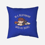 In A Relationship With My Books-none removable cover w insert throw pillow-eduely