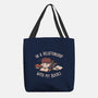 In A Relationship With My Books-none basic tote-eduely