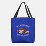 In A Relationship With My Books-none basic tote-eduely
