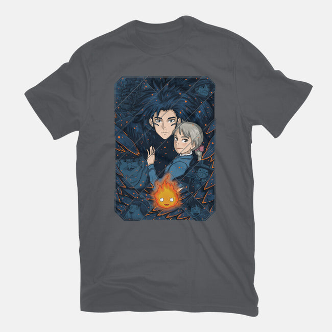 Howl's Moving Castle Tiles-womens basic tee-danielmorris1993