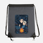 Howl's Moving Castle Tiles-none drawstring bag-danielmorris1993