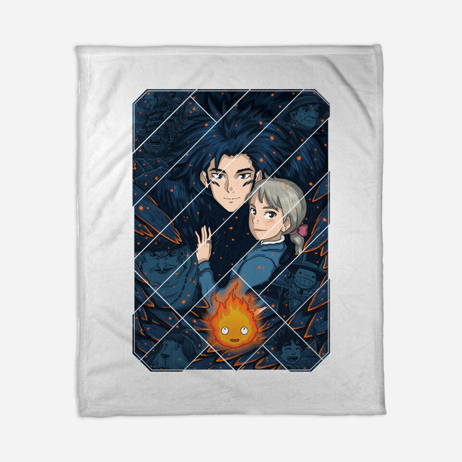 Howl's Moving Castle Tiles-none fleece blanket-danielmorris1993