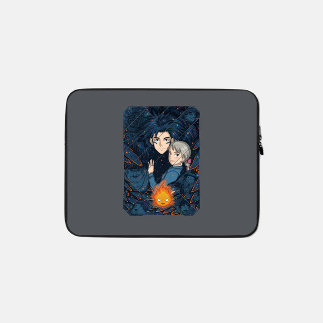 Howl's Moving Castle Tiles-none zippered laptop sleeve-danielmorris1993