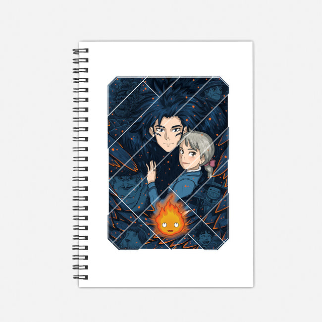 Howl's Moving Castle Tiles-none dot grid notebook-danielmorris1993