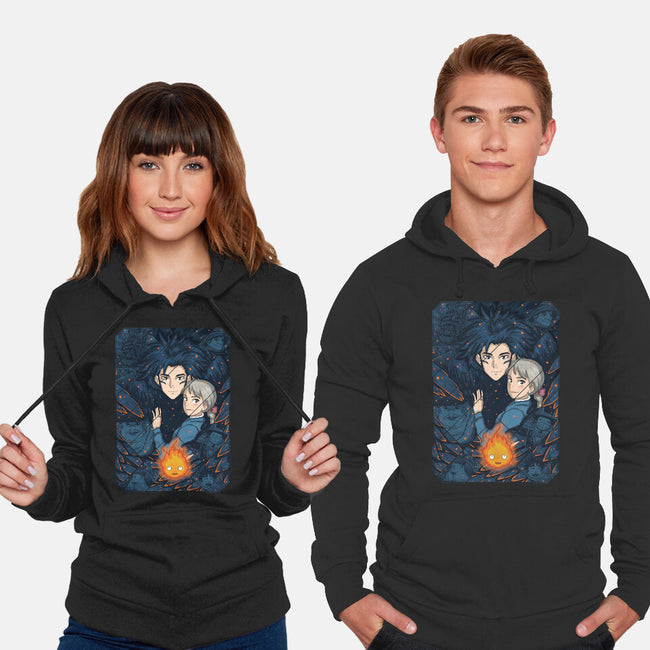 Howl's Moving Castle Tiles-unisex pullover sweatshirt-danielmorris1993