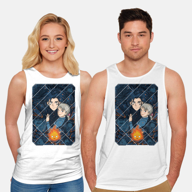 Howl's Moving Castle Tiles-unisex basic tank-danielmorris1993