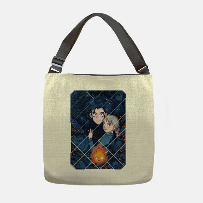 Howl's Moving Castle Tiles-none adjustable tote-danielmorris1993