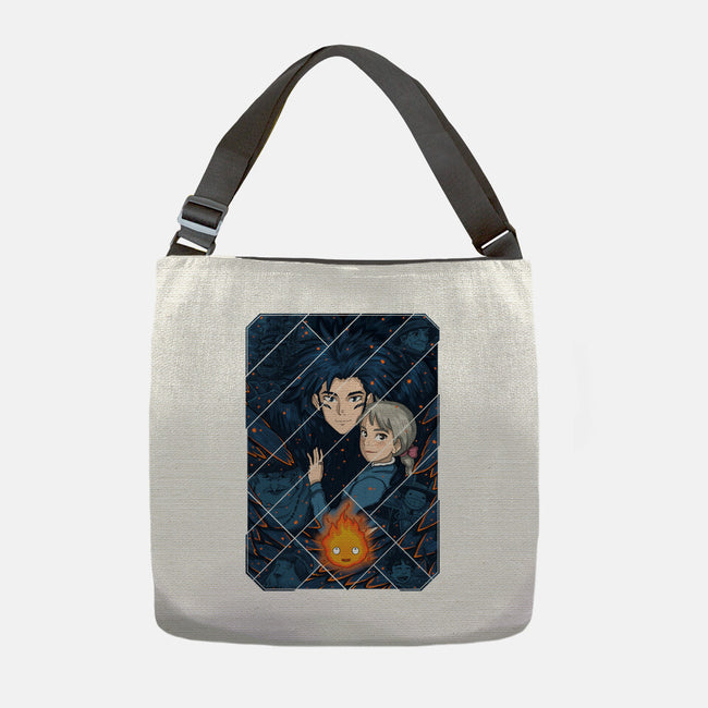 Howl's Moving Castle Tiles-none adjustable tote-danielmorris1993