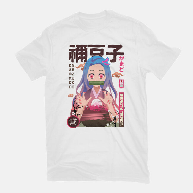 Beauty Demon-womens fitted tee-hirolabs
