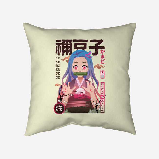 Beauty Demon-none removable cover throw pillow-hirolabs