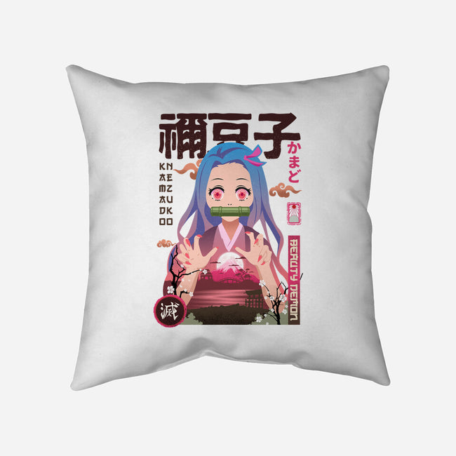 Beauty Demon-none removable cover throw pillow-hirolabs