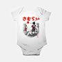 Samurai Battle-baby basic onesie-Arigatees
