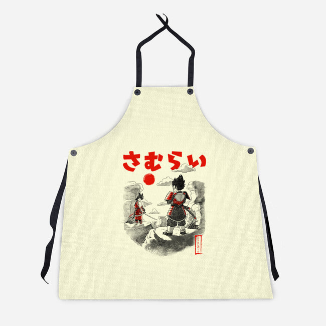 Samurai Battle-unisex kitchen apron-Arigatees