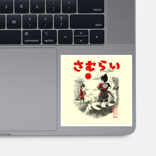 Samurai Battle-none glossy sticker-Arigatees