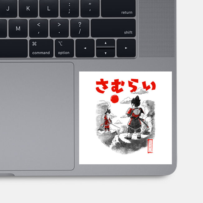 Samurai Battle-none glossy sticker-Arigatees