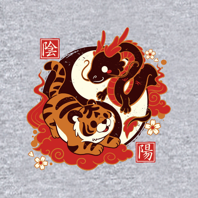 Yin And Yang Tiger Dragon-womens racerback tank-NemiMakeit