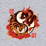 Yin And Yang Tiger Dragon-womens off shoulder tee-NemiMakeit