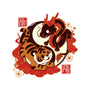 Yin And Yang Tiger Dragon-none matte poster-NemiMakeit