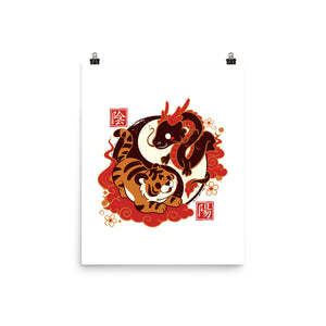 Yin And Yang Tiger Dragon