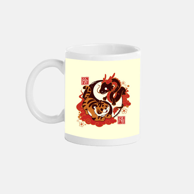 Yin And Yang Tiger Dragon-none glossy mug-NemiMakeit