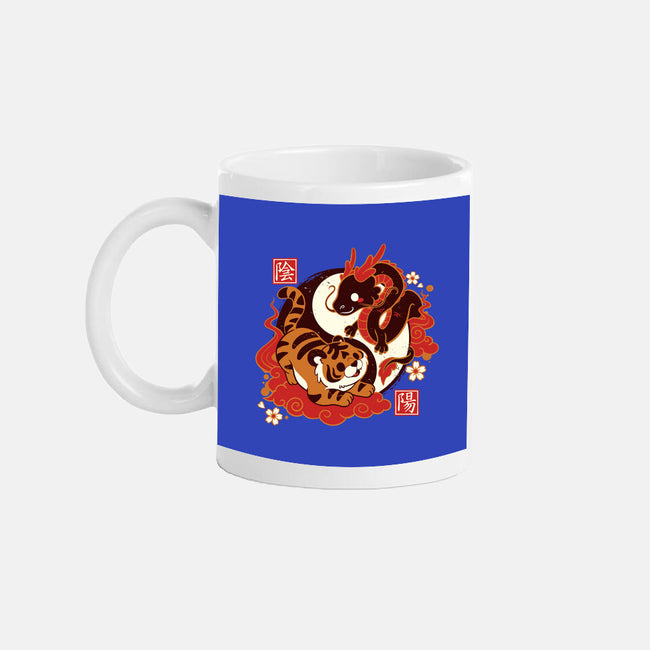 Yin And Yang Tiger Dragon-none glossy mug-NemiMakeit