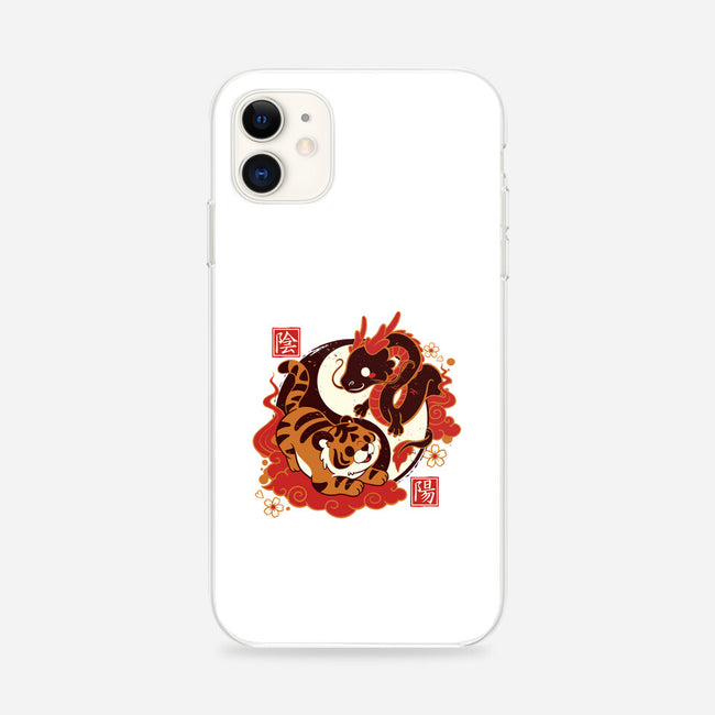 Yin And Yang Tiger Dragon-iphone snap phone case-NemiMakeit