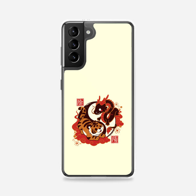 Yin And Yang Tiger Dragon-samsung snap phone case-NemiMakeit