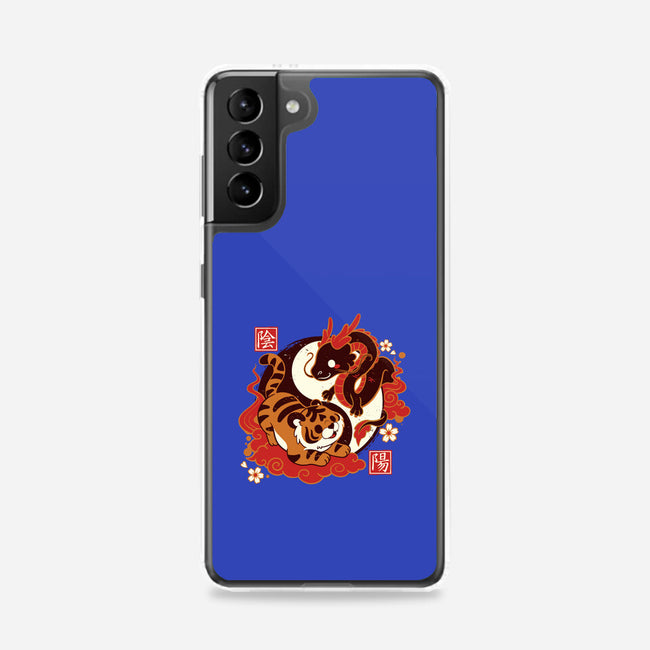 Yin And Yang Tiger Dragon-samsung snap phone case-NemiMakeit