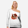Yin And Yang Tiger Dragon-womens off shoulder sweatshirt-NemiMakeit
