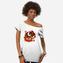 Yin And Yang Tiger Dragon-womens off shoulder tee-NemiMakeit