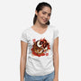 Yin And Yang Tiger Dragon-womens v-neck tee-NemiMakeit