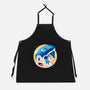 The Blue Bomber Head-unisex kitchen apron-Logozaste