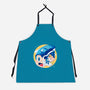 The Blue Bomber Head-unisex kitchen apron-Logozaste