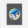 The Blue Bomber Head-none dot grid notebook-Logozaste