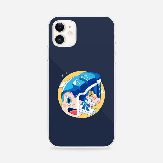 The Blue Bomber Head-iphone snap phone case-Logozaste