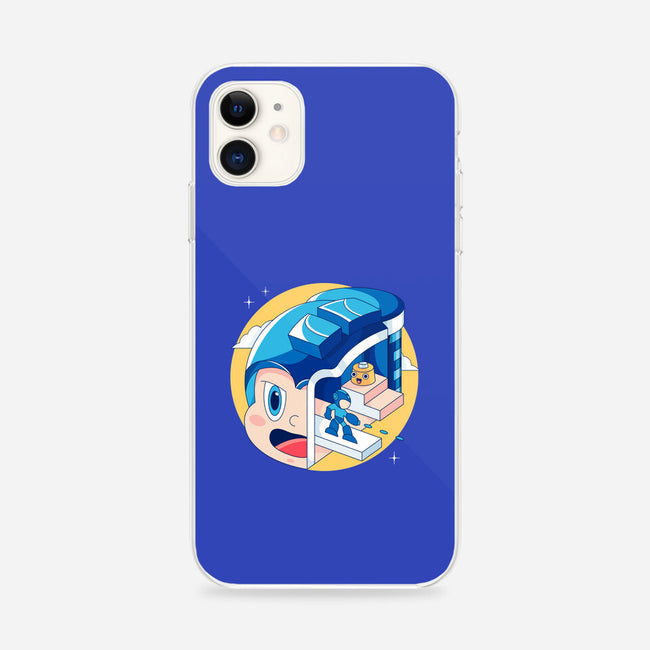 The Blue Bomber Head-iphone snap phone case-Logozaste
