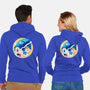 The Blue Bomber Head-unisex zip-up sweatshirt-Logozaste